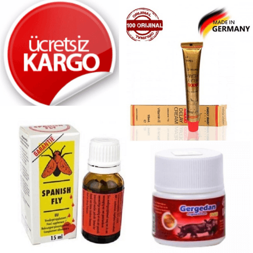 3'Ü BİR ARADA  PAKET 1 - GECİKTİRİCİ KREM-SERTLEŞTİRİCİ TABLET-BAYAN İSTEK ARTIRICI DAMLA